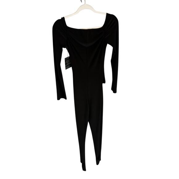 Norma Kamali Off Shoulder Sweetheart Catsuit Footie Evening Party Statement S - Picture 10 of 12